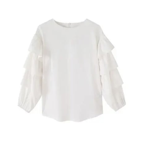 フリルブラウス デザインデニムワンピースセット