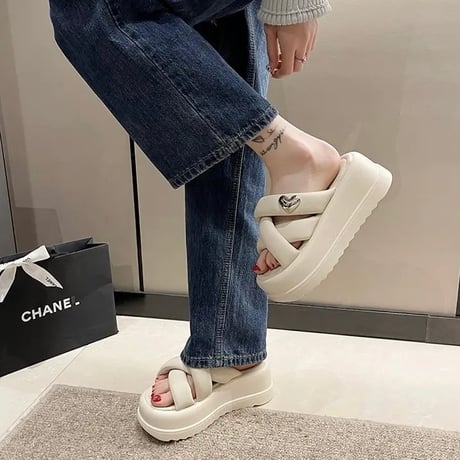 シルバーハート クッションサンダル 3色展開