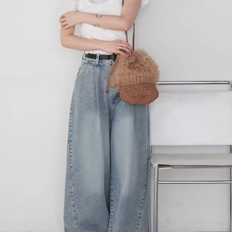 チュールバケットバッグ 4色展開
