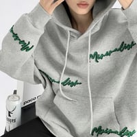 【Beigh Lサイズ即納】レターワッフルステッチ オーバーフーディ 2色展開
