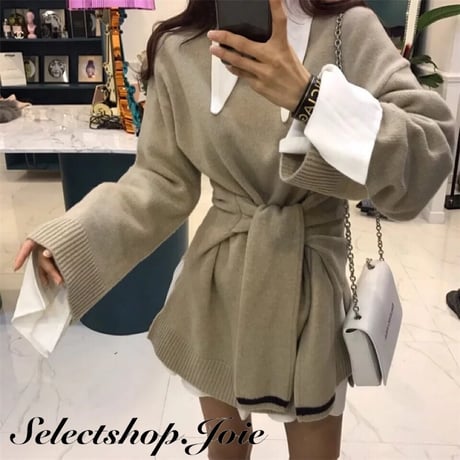 ウエストマークニット 2色展開