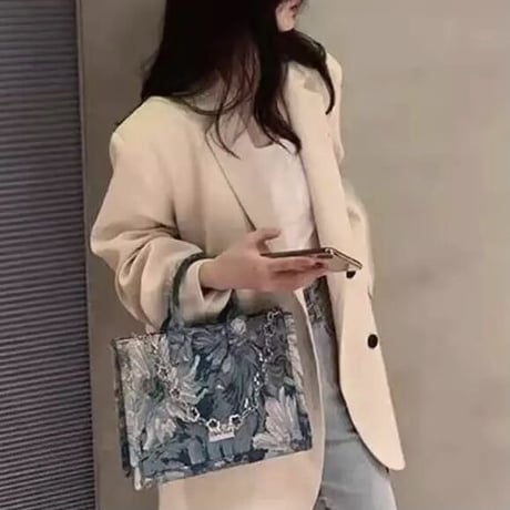フラワーチェーン ミニトートバッグ
