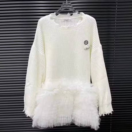 ヘムチュールニットワンピース 3色展開