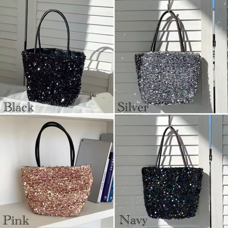 2wayスパンコールバッグ 4色展開
