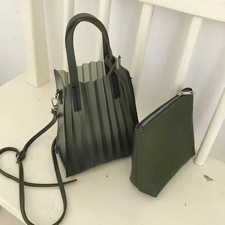 クリアストライプ バッグ 4色展開