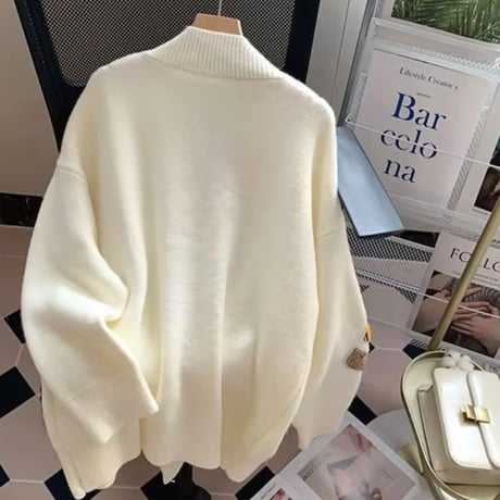 ナインベアーワッペンカーディガン 3色展開