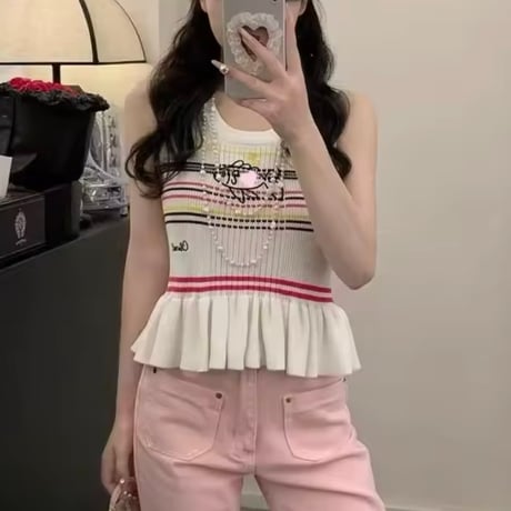 ストライプフィッシュサマーニット 2色展開