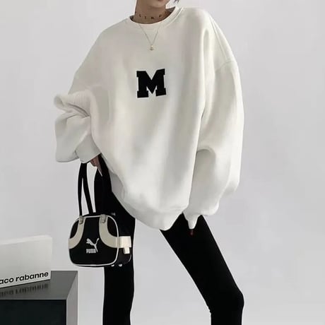 レターステッチ オーバースウェット 3色展開