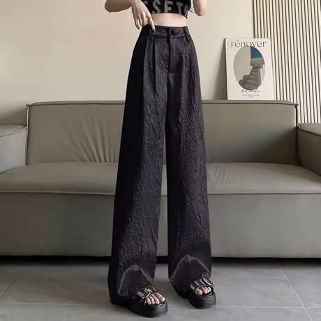 ジャガードハイウエストパンツ 3色展開