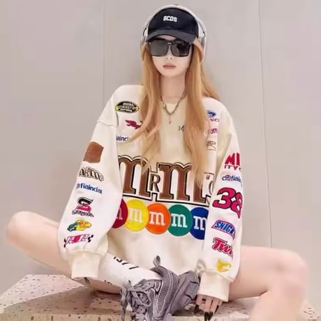 レインボーワッペンスウェットトップス 2色展開