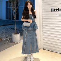 フリンジデニムセットアップ