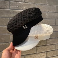 【Black即納】メタルロゴ レースキャスケット 2色展開