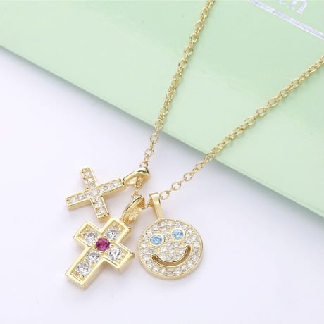 スマイリー ネックレス 2種類展開