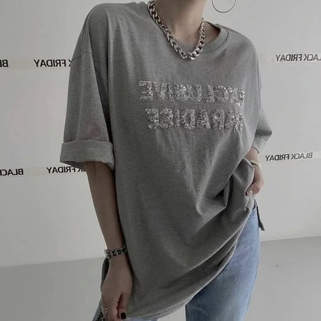 シルバースパンコールロゴ Tシャツ 3色展開