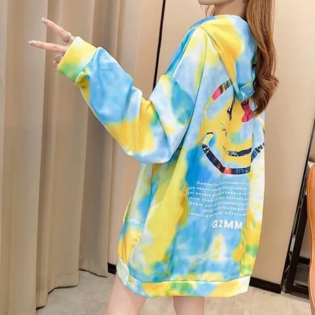 バックスマイル マーブルパーカー 3色展開