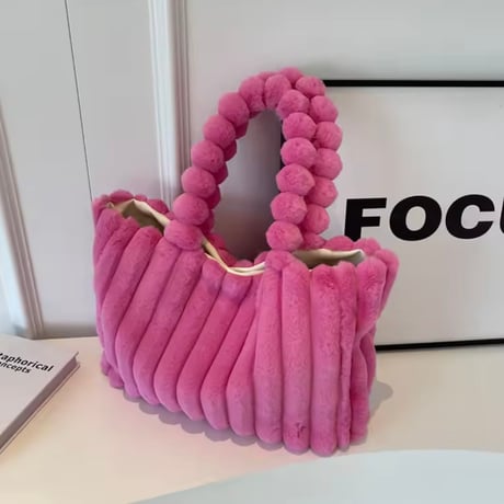 プラッシュファーバッグ 6色展開