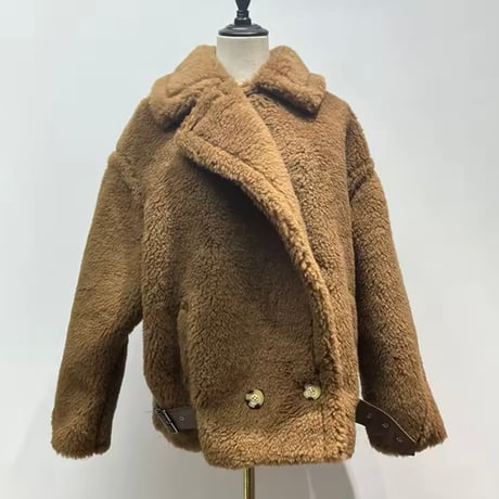 アルパカボアテディショートコート 8色展開