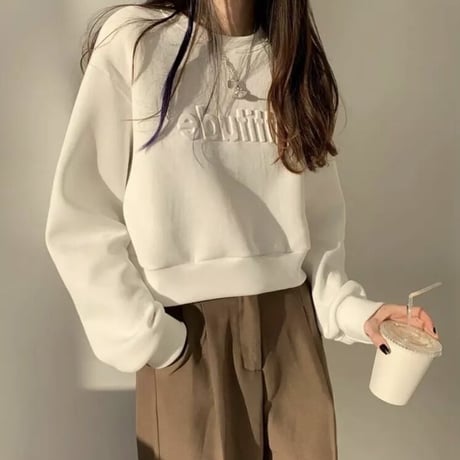 ソフトレター スウェットトップス 4色展開