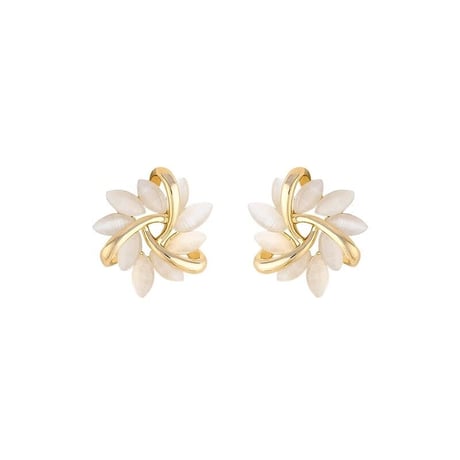 【即納】オパールフラワー ピアス