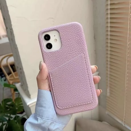 【カスタム】ゴールドイニシャル レザーiPhoneケース 13色展開