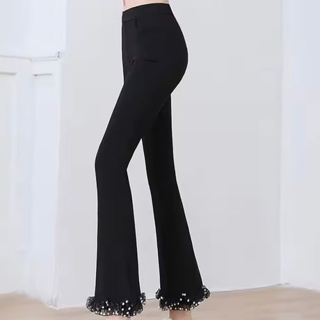 デザインチュールヘムパンツ
