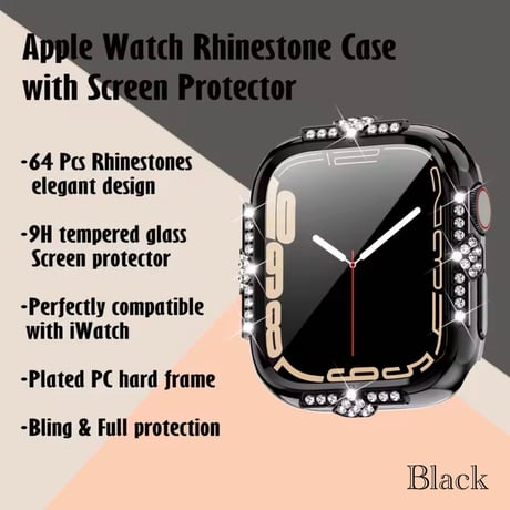 Applewatch クリスタルカバー 5色展開