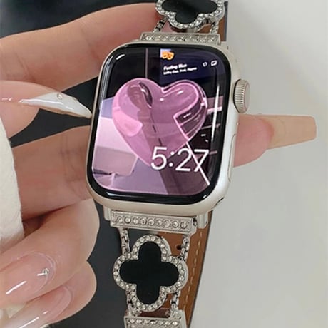 Appleウォッチ クローバーレザーベルト 8色展開