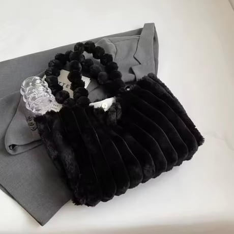 プラッシュファーバッグ 6色展開