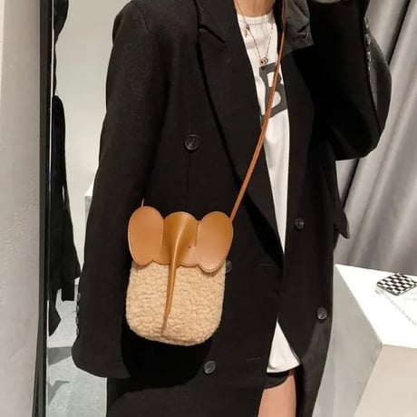 エレファントレザー ボアバッグ 3色展開