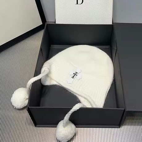 クロスステッチニットキャップ 3色展開