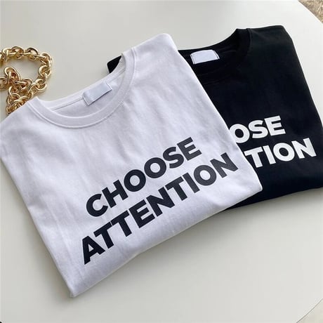 オーバーロゴ シンプルTシャツ 2色展開