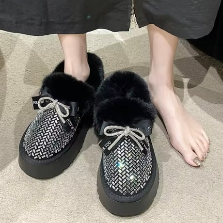 ビジューリボンファースリッポン 2色展開