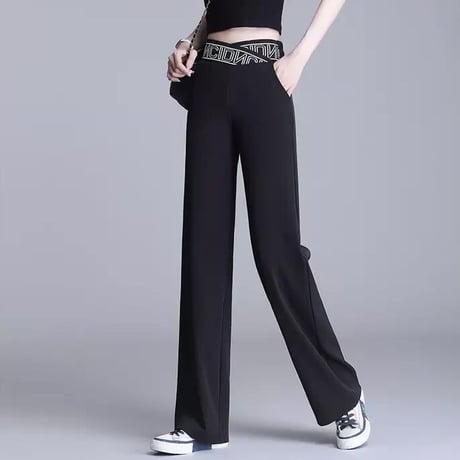 ウエストクロスロゴ パンツ 2色展開