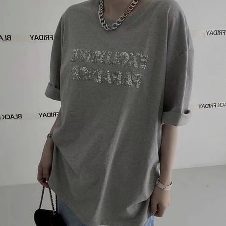 シルバースパンコールロゴ Tシャツ 3色展開