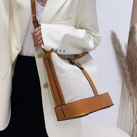 ゴールドバックル キャンバスバッグ 4色展開