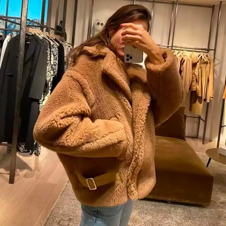 アルパカボアテディショートコート 8色展開