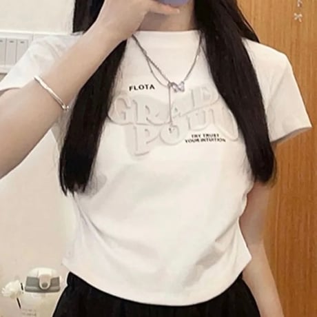 3DレターショートTシャツ