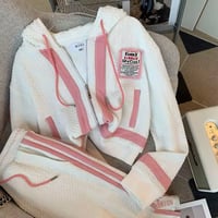 ピンクラインワッフルセットアップ