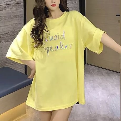 カラフルロゴ オーバーTシャツ 2色展開