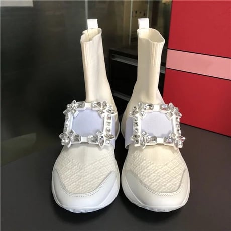 スクエアビジュー ソックススニーカー 4色展開