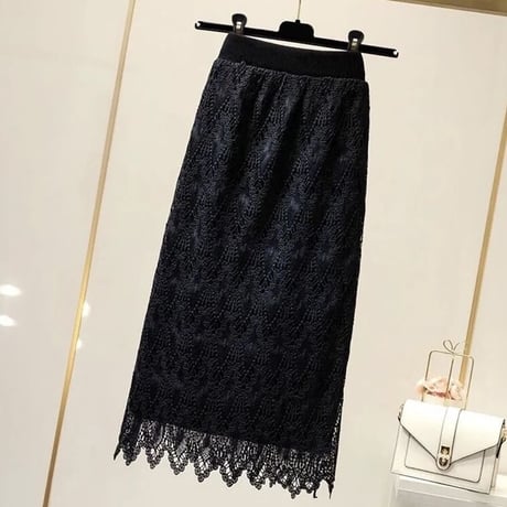 リバーシブル フラワーレーススカート 2色展開