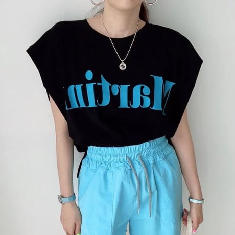 シンプルロゴ ラウンドネックTシャツ 3色展開