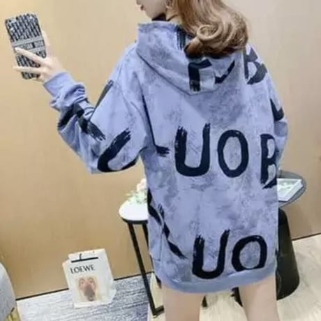 アルファベット マーブルオーバースウェット 3色展開