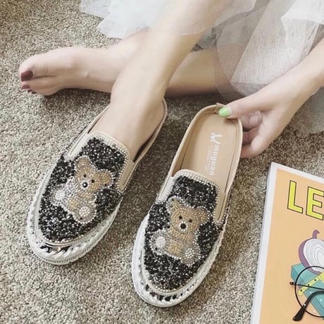 【Silver22.5cm即納】ストーンベアースリッポン 2色展開