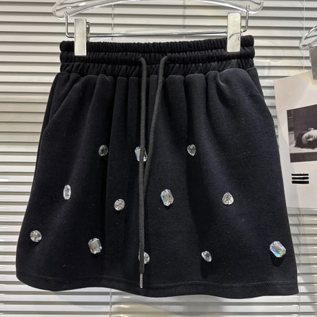 クリスタルビジュー スウェットセットアップ 3色展開
