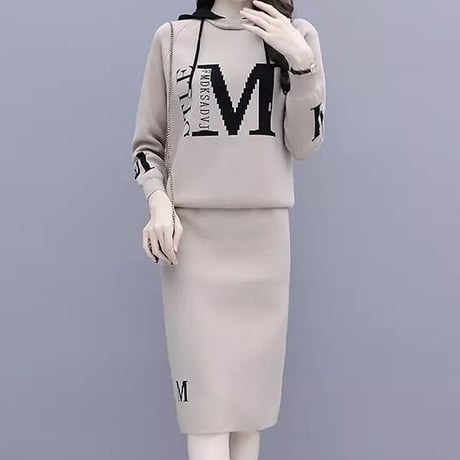 フーディ ロゴニットセットアップ 2色展開