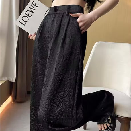 ジャガードハイウエストパンツ 3色展開