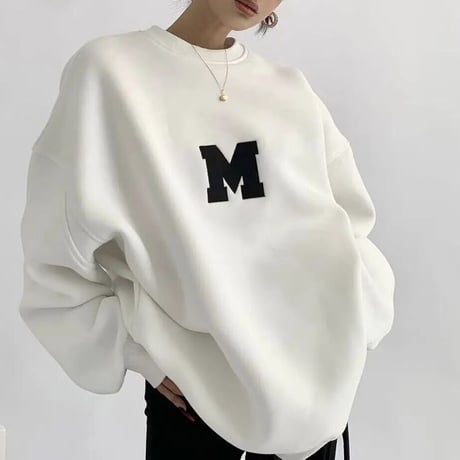 レターステッチ オーバースウェット 3色展開