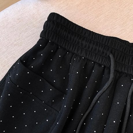 ラインストーン ショートパンツ 2色展開