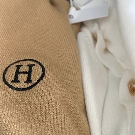 サークルロゴ ニットカーディガン 6色展開